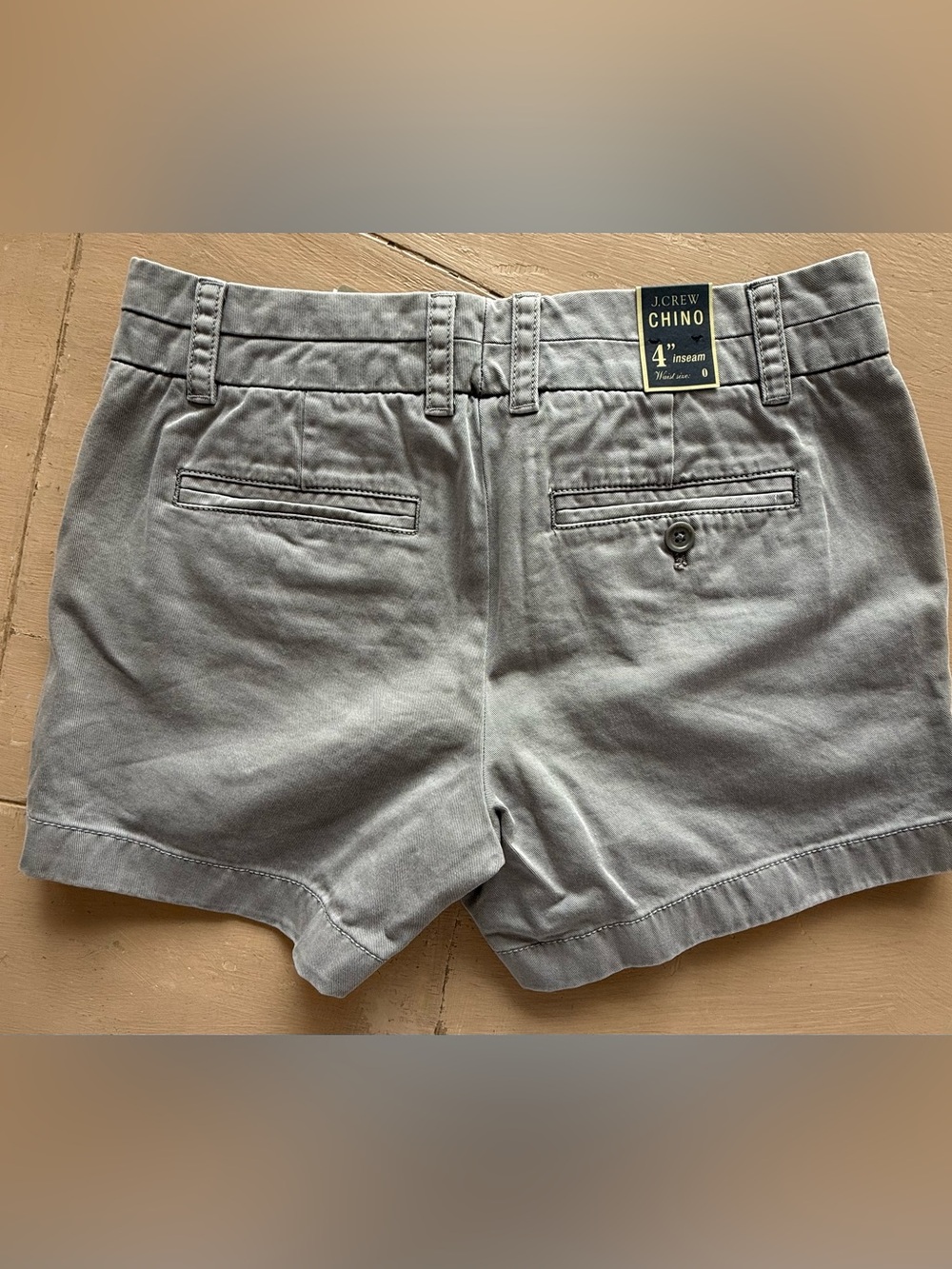 J. Crew Women's Light Gray Chino Shorts - Picture 3 of 8